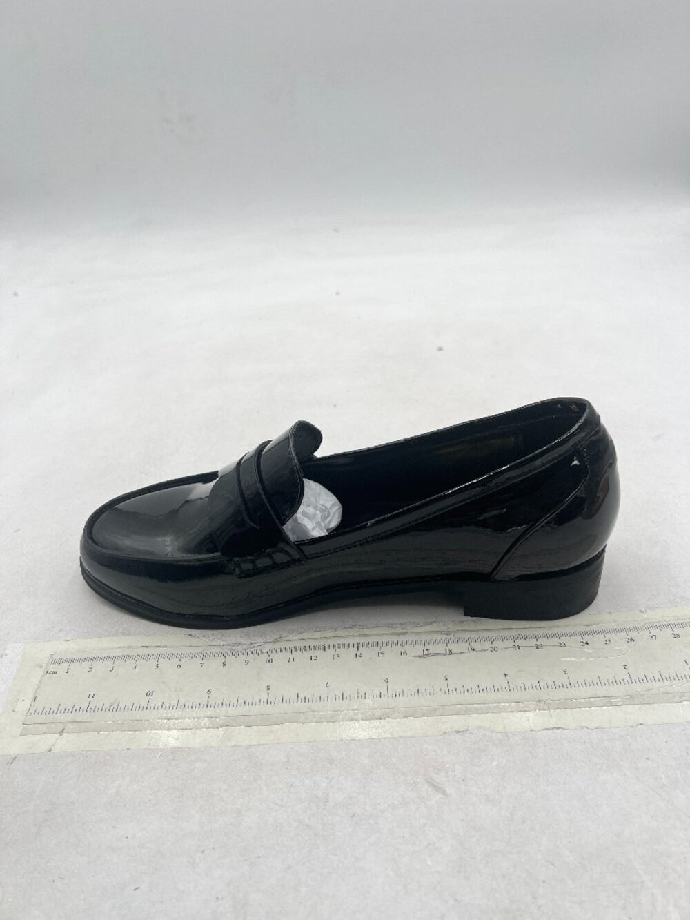 FSJ Black Classic Chunky Heel Loafers Slip On Fashion Comfort Pumps ShoesFSJ Bla